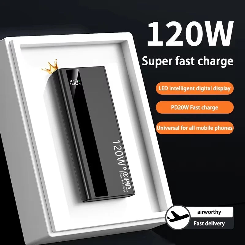 High Capacity Power Bank 120W